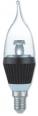 Лампа светодиодная TELEFUNKEN, Свеча на ветру, диммируемая, black body,  3W 220V E14 2700K  190Lm 360D 