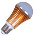 Лампа светодиодная TELEFUNKEN 5W 220V E27 4200K  450 150D Золотой металлик